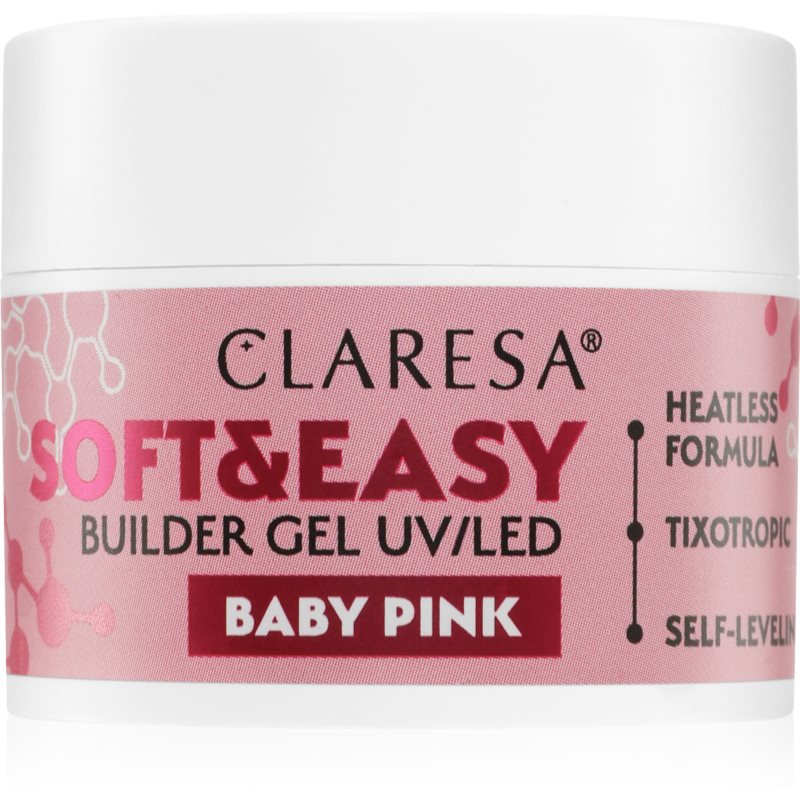 Claresa Soft&Easy Builder Gel alaplakk körmökre árnyalat Baby Pink 12 g-Ár