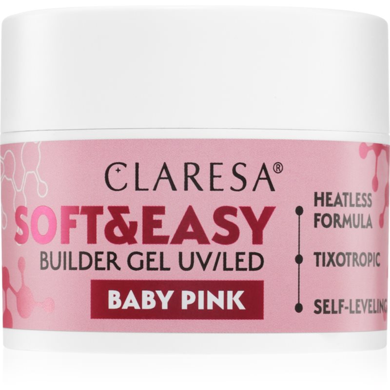Claresa Soft&Easy Builder Gel alaplakk körmökre árnyalat Baby Pink 45 g-Ár