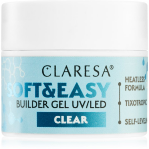 Claresa Soft&Easy Builder Gel alaplakk körmökre árnyalat Clear 12 g-Ár