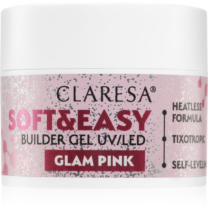Claresa Soft&Easy Builder Gel alaplakk körmökre árnyalat Glam Pink 12 g-Ár
