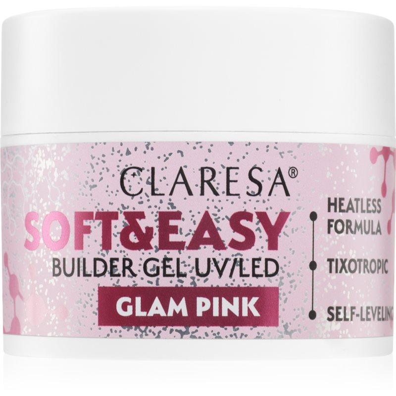 Claresa Soft&Easy Builder Gel alaplakk körmökre árnyalat Glam Pink 45 g-Ár