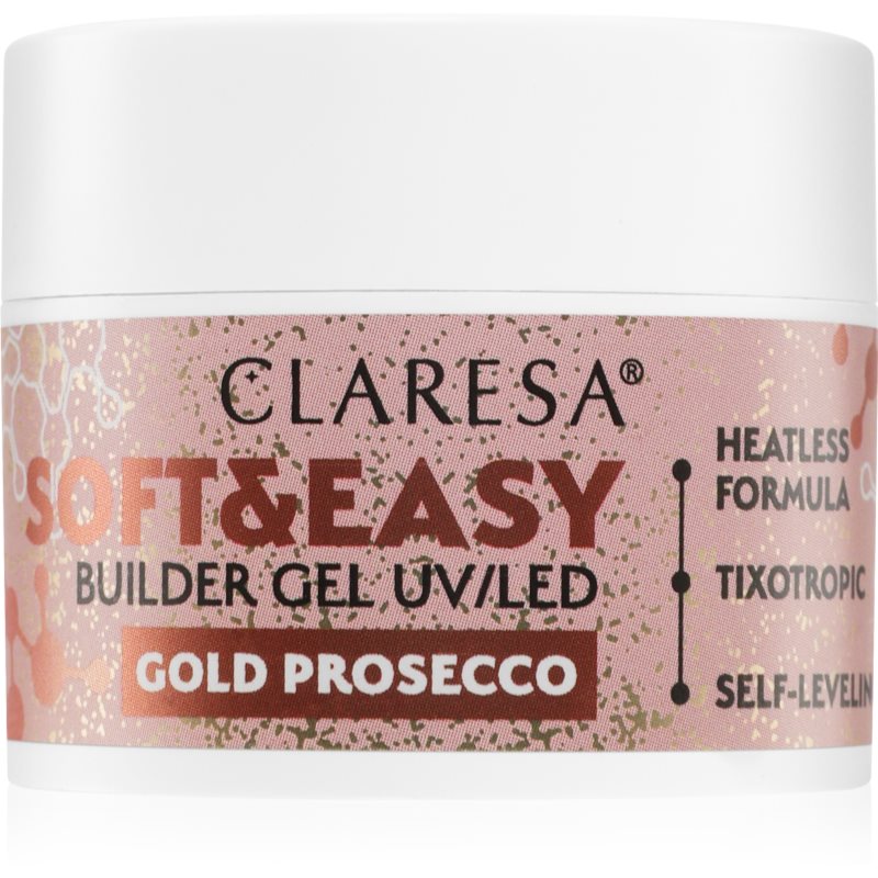 Claresa Soft&Easy Builder Gel alaplakk körmökre árnyalat Gold Prosecco 12 g-Ár