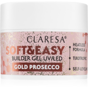 Claresa Soft&Easy Builder Gel alaplakk körmökre árnyalat Gold Prosecco 45 g-Ár