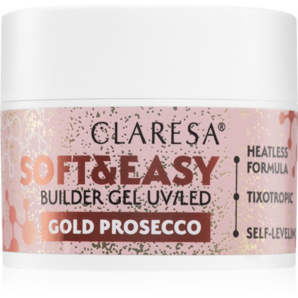 Claresa Soft&Easy Builder Gel alaplakk körmökre árnyalat Gold Prosecco 45 g-Ár