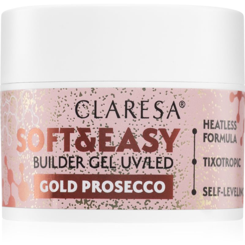 Claresa Soft&Easy Builder Gel alaplakk körmökre árnyalat Gold Prosecco 45 g-Ár