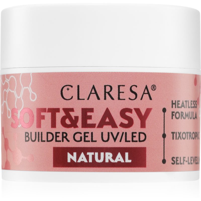 Claresa Soft&Easy Builder Gel alaplakk körmökre árnyalat Natural 12 g-Ár