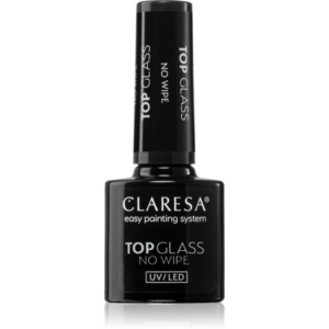 Claresa UV/LED Top Glass No Wipe fényvédő fedő zselés lakk 5 g-Ár
