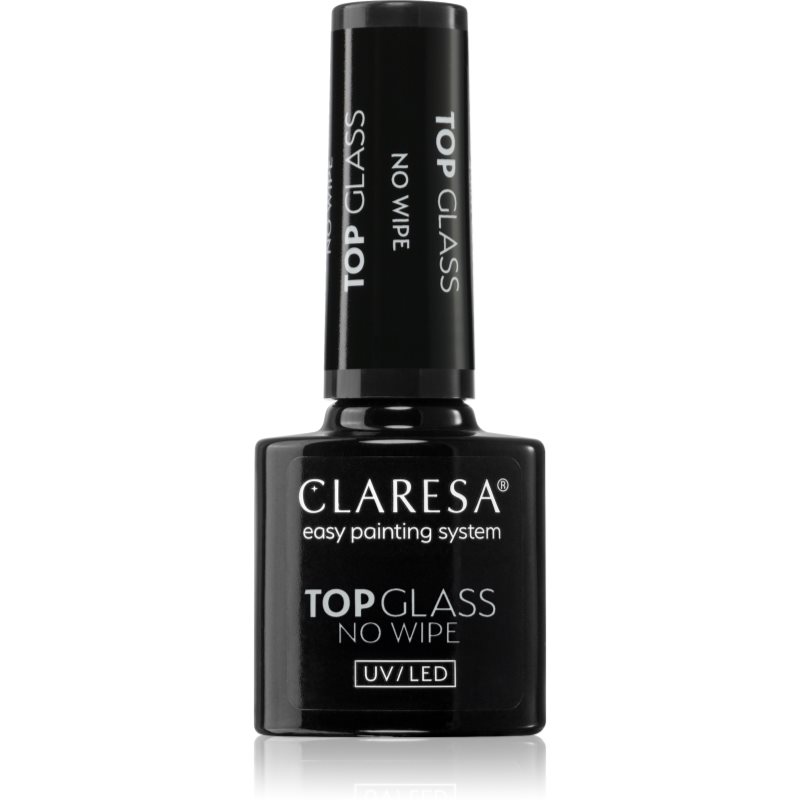 Claresa UV/LED Top Glass No Wipe fényvédő fedő zselés lakk 5 g-Ár