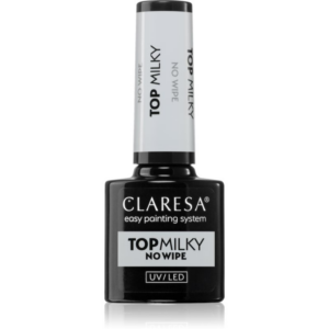 Claresa UV/LED Top Milky No Wipe zselés fedő körömlakk 5 g-Ár