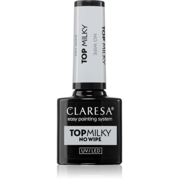Claresa UV/LED Top Milky No Wipe zselés fedő körömlakk 5 g-Ár