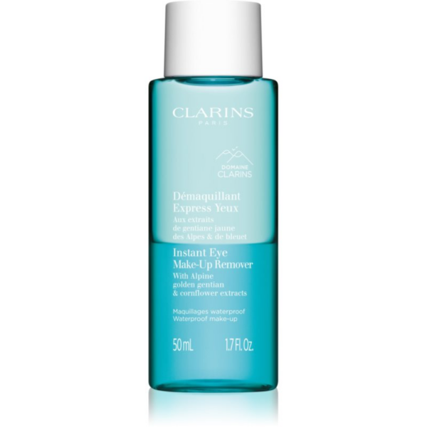 Clarins Cleansing Instant Eye Make-Up Remover kétfázisú szemfestéklemosó érzékeny szemre 50 ml