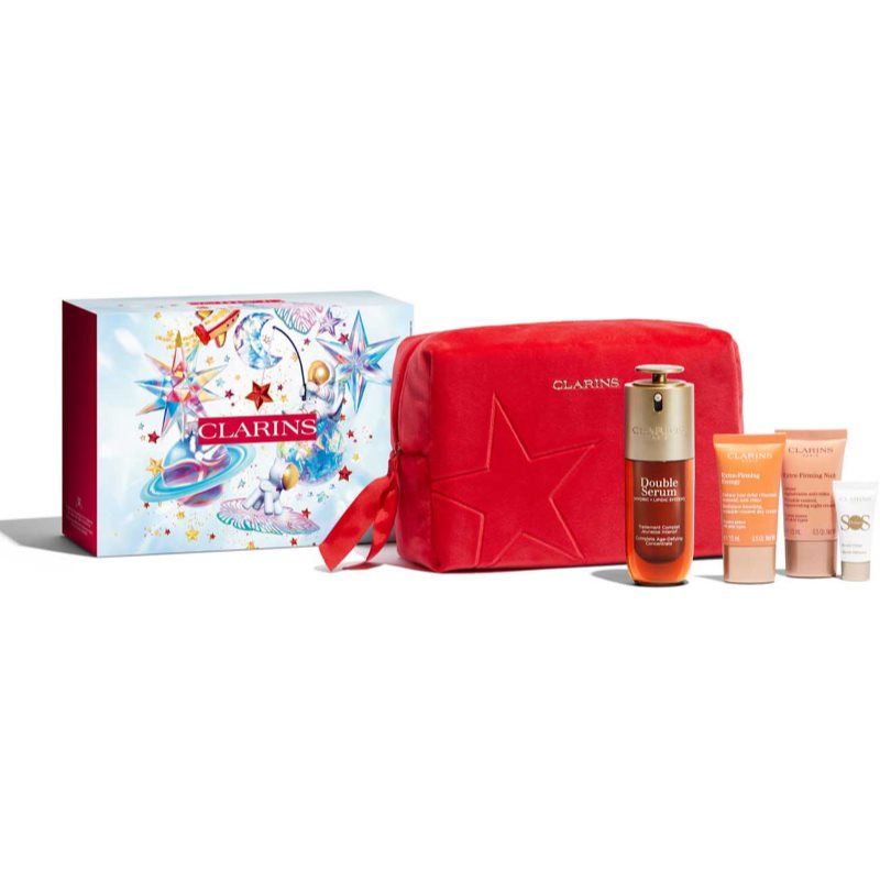 Clarins Double Serum & Extra Firming Collection ajándékszett érett bőrre Luminosity