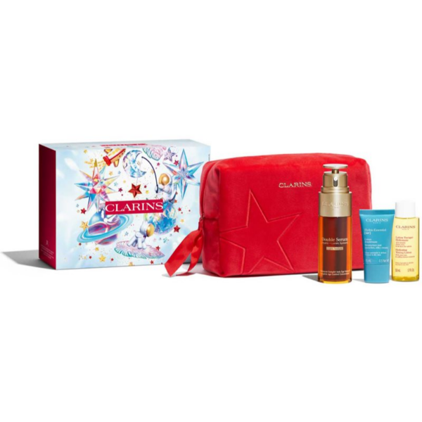 Clarins Double Serum Light Collection ajándékszett a bőr hidratálásáért és feszességéért