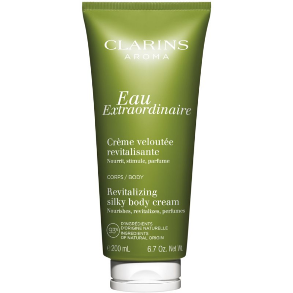 Clarins Eau Extraordinaire  Revitalizing Silky Body Cream tápláló testkrém kombinált és zsíros bőrre 200 ml