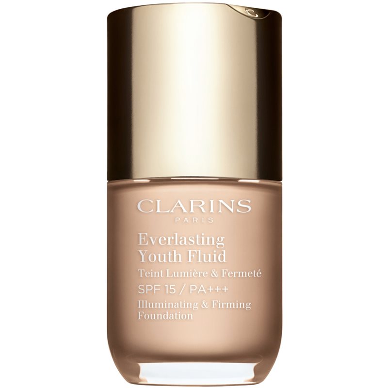 Clarins Everlasting Youth Fluid Foundation élénkítő make-up SPF 15 árnyalat 100 Lily 30 ml-Ár
