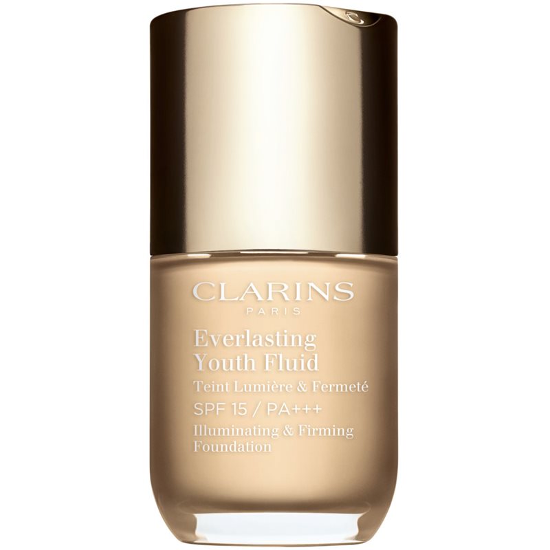 Clarins Everlasting Youth Fluid Foundation élénkítő make-up SPF 15 árnyalat 100.5 Cream 30 ml-Ár