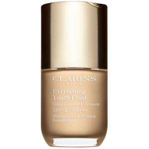 Clarins Everlasting Youth Fluid Foundation élénkítő make-up SPF 15 árnyalat 101 Linen 30 ml-Ár