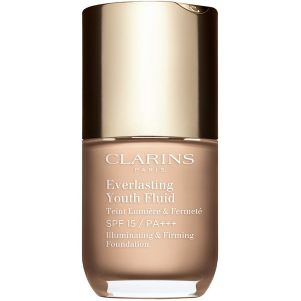 Clarins Everlasting Youth Fluid Foundation élénkítő make-up SPF 15 árnyalat 102.5 Porcelain 30 ml-Ár