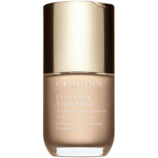 Clarins Everlasting Youth Fluid Foundation élénkítő make-up SPF 15 árnyalat 103 Ivory 30 ml-Ár