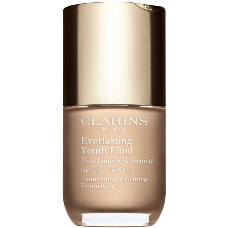 Clarins Everlasting Youth Fluid Foundation élénkítő make-up SPF 15 árnyalat 105 Nude 30 ml-Ár