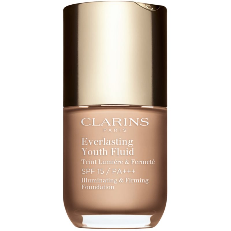 Clarins Everlasting Youth Fluid Foundation élénkítő make-up SPF 15 árnyalat 107 Beige 30 ml-Eredeti