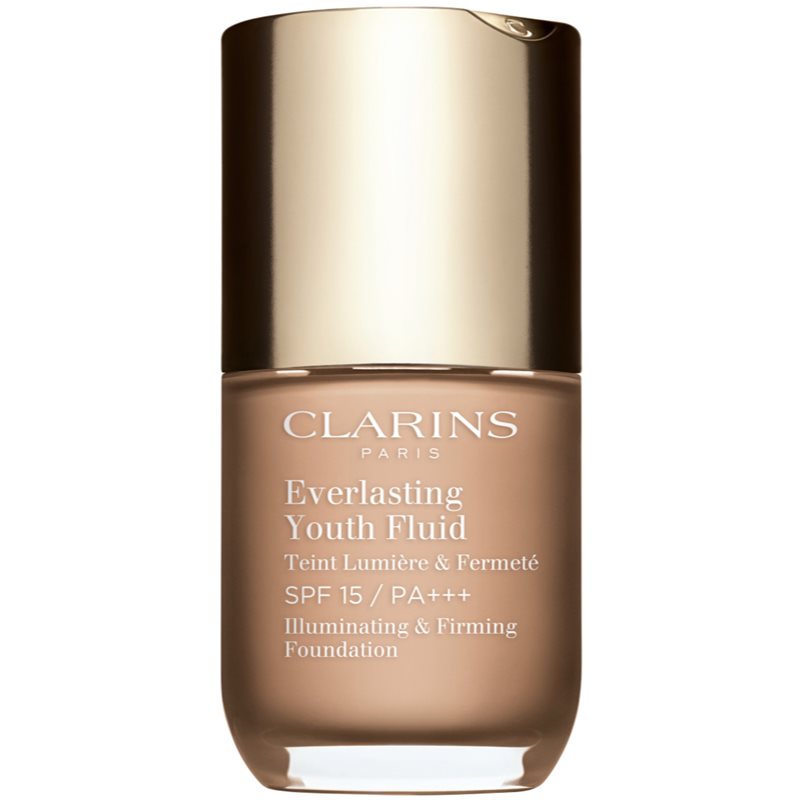 Clarins Everlasting Youth Fluid Foundation élénkítő make-up SPF 15 árnyalat 109 Wheat 30 ml-Ár