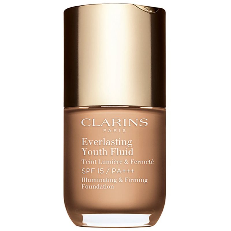 Clarins Everlasting Youth Fluid Foundation élénkítő make-up SPF 15 árnyalat 110 Honey 30 ml-Eredeti