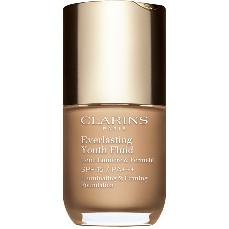 Clarins Everlasting Youth Fluid Foundation élénkítő make-up SPF 15 árnyalat 111 Toffe 30 ml-Ár