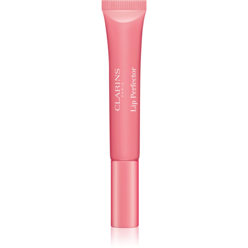 Clarins Lip Perfector Shimmer ajakfény hidratáló hatással árnyalat 01 Rose Shimmer 12 ml-Eredeti