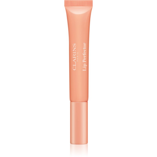 Clarins Lip Perfector Shimmer ajakfény hidratáló hatással árnyalat 02 Apricot Shimmer 12 ml-Eredeti