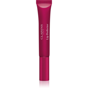 Clarins Lip Perfector Shimmer ajakfény hidratáló hatással árnyalat 08 Plum Shimmer 12 ml-Eredeti