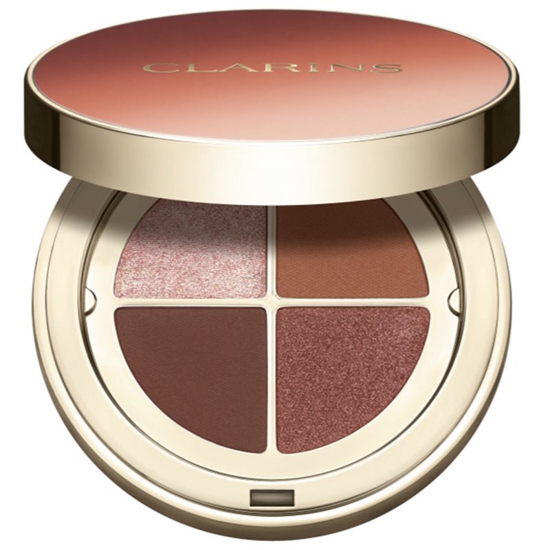 Clarins Ombre 4 Colour Eye Palette szemhéjfesték paletta a hosszan tartó hatásért árnyalat 03 - Flame Gradation 4