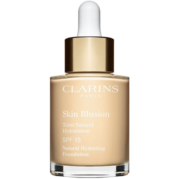 Clarins Skin Illusion Natural Hydrating Foundation világosító hidratáló make-up SPF 15 árnyalat 100.5W Cream 30 ml-Ár