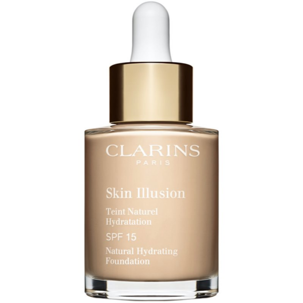 Clarins Skin Illusion Natural Hydrating Foundation világosító hidratáló make-up SPF 15 árnyalat 103N Ivory 30 ml-Ár