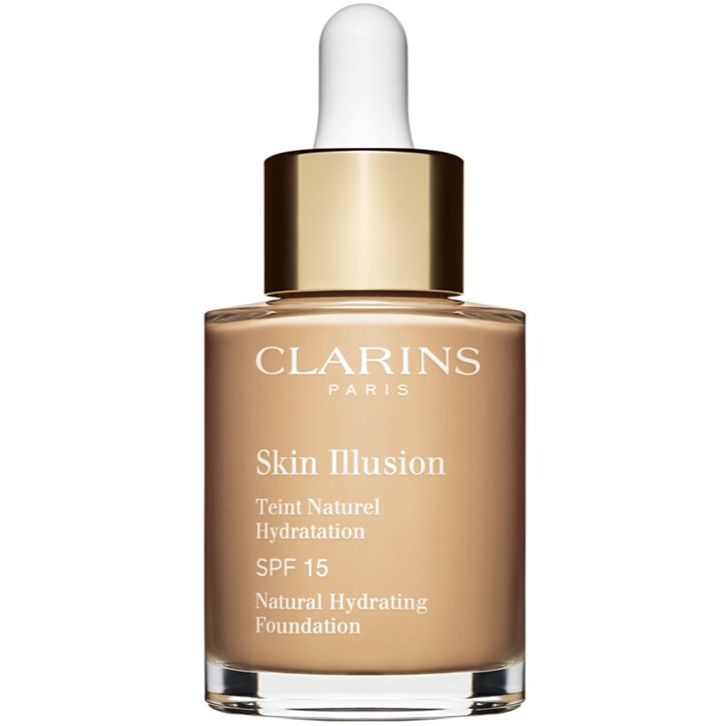 Clarins Skin Illusion Natural Hydrating Foundation világosító hidratáló make-up SPF 15 árnyalat 106N Vanilla 30 ml-Ár