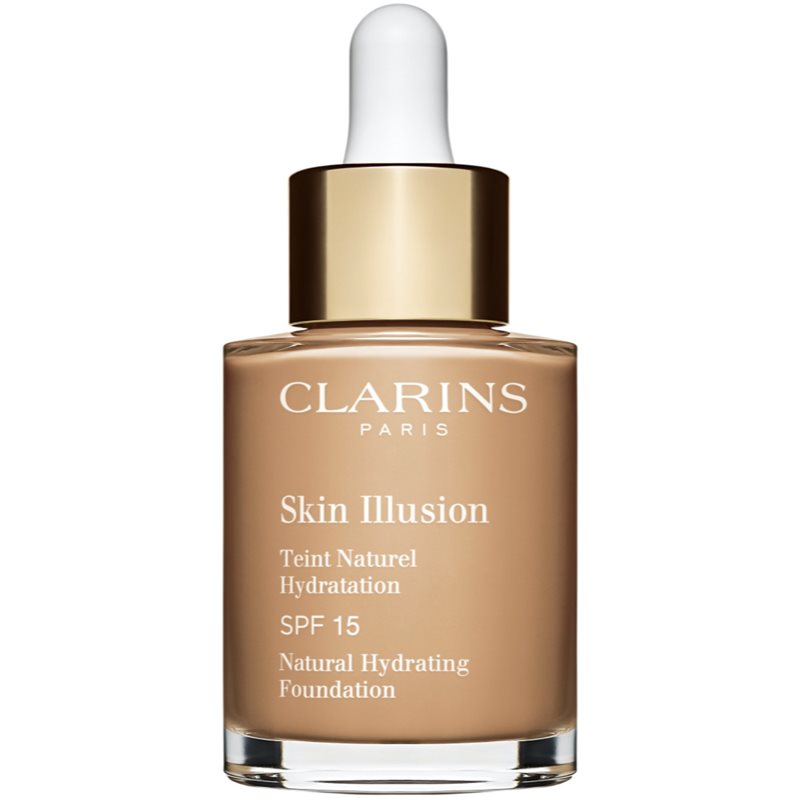 Clarins Skin Illusion Natural Hydrating Foundation világosító hidratáló make-up SPF 15 árnyalat 111N Auburn 30 ml-Ár