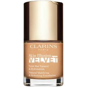 Clarins Skin Illusion Velvet mattító folyékony alapozó tápláló hatással árnyalat 108.5W 30 ml-Ár