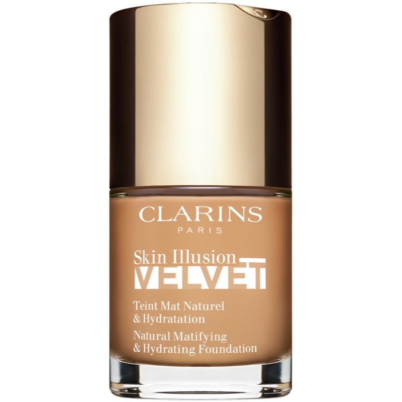 Clarins Skin Illusion Velvet mattító folyékony alapozó tápláló hatással árnyalat 111N 30 ml-Ár