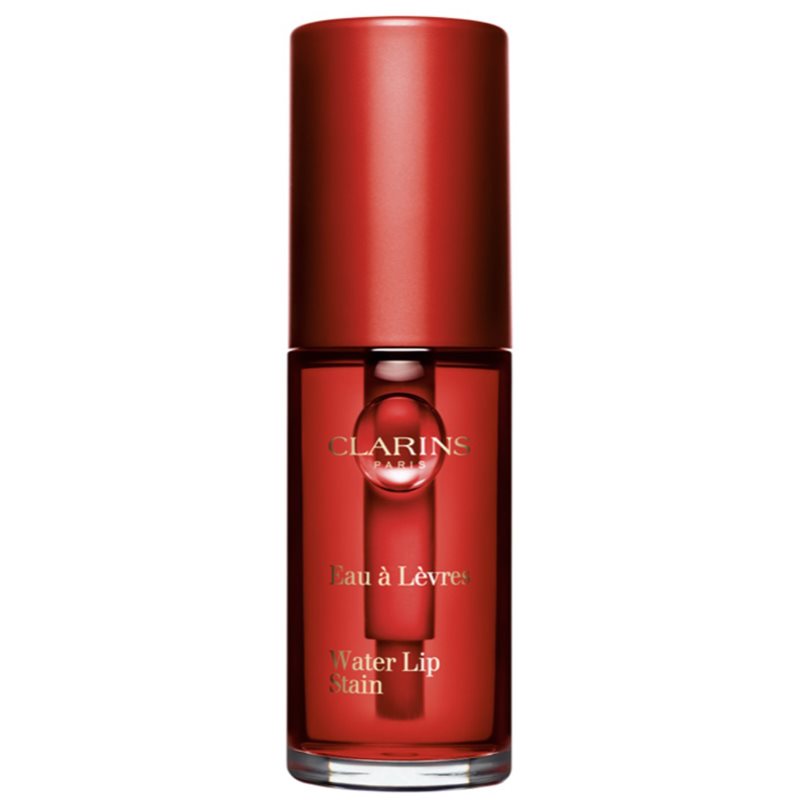 Clarins Water Lip Stain matt szájfény hidratáló hatással árnyalat 03 Red Water 7 ml-Eredeti