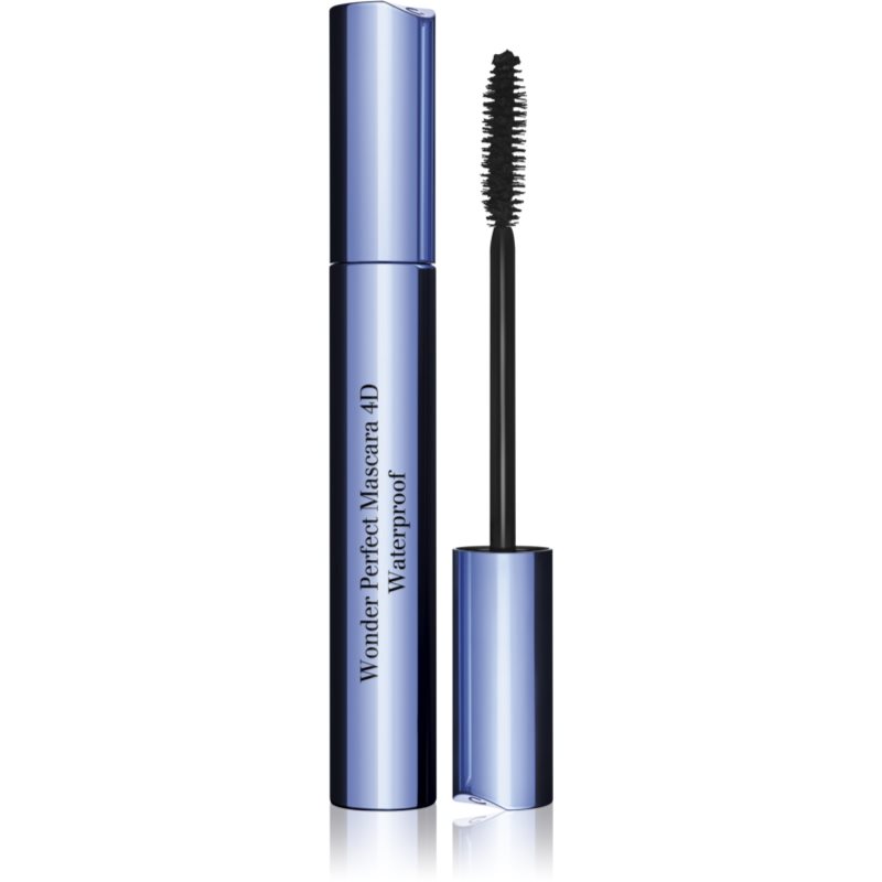 Clarins Wonder Perfect Mascara 4D Waterproof vizálló szempillaspirál a pillák elválasztásáért és göndörítéséért 01 - Perfect Black 8 ml-Ár
