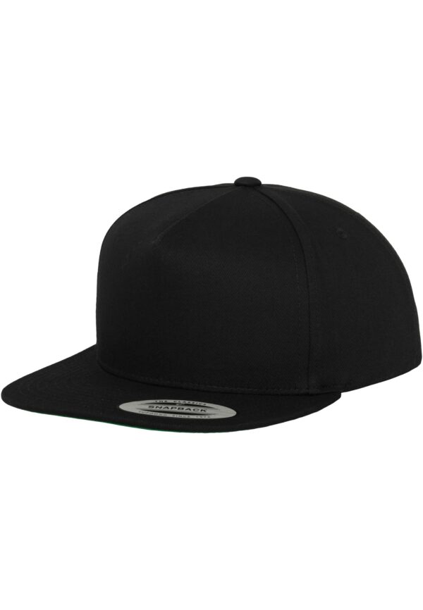 Classic 5 Panel Snapback Cap Black/Green