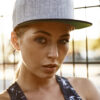 Classic Snapback Cap Grey/Green/Black