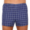 Classic men's boxer shorts Foltýn blue oversized checks