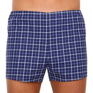 Classic men's boxer shorts Foltýn blue oversized checks