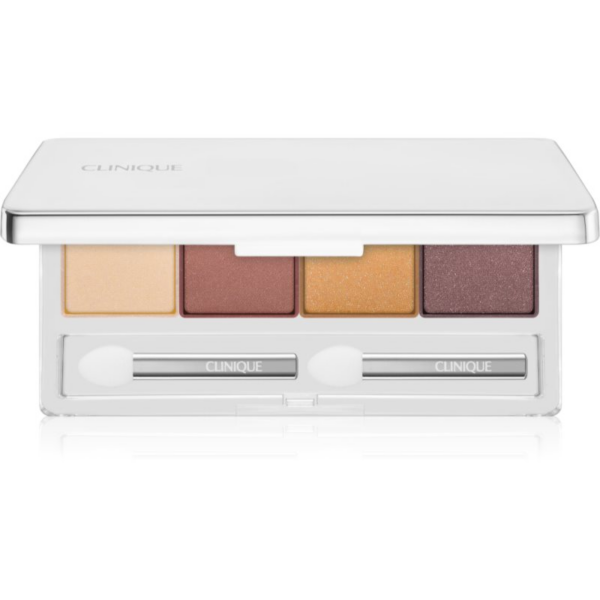 Clinique All About Shadow™ Quad szemhéjfesték paletta árnyalat Morning Java - Shimmer 3