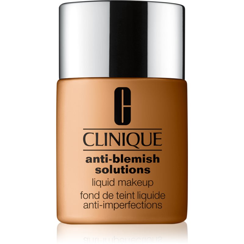 Clinique Anti-Blemish Solutions™ Liquid Makeup fedő hatású alapozó az aknéra hajlamos zsíros bőrre árnyalat CN 78 Nutty 30 ml-Ár