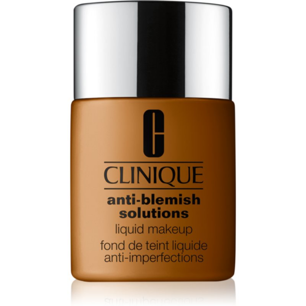 Clinique Anti-Blemish Solutions™ Liquid Makeup fedő hatású alapozó az aknéra hajlamos zsíros bőrre árnyalat WN 118 Amber 30 ml-Ár