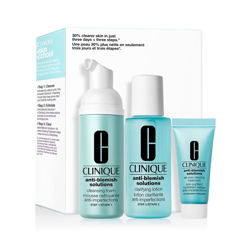 Clinique Anti-Blemish Solutions™ Mini Kits ajándékszett a problémás bőrre