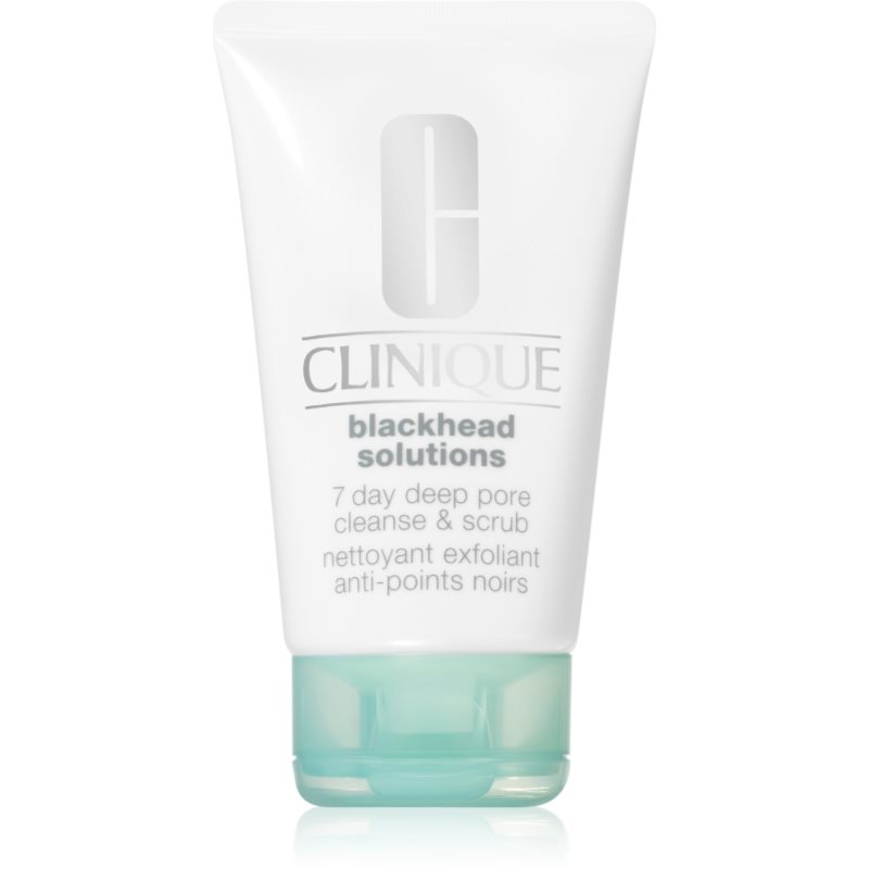 Clinique Blackhead Solutions 7 Day Deep Pore Cleanse & Scrub arctisztító peeling a mitesszerek ellen 125 ml-Eredeti