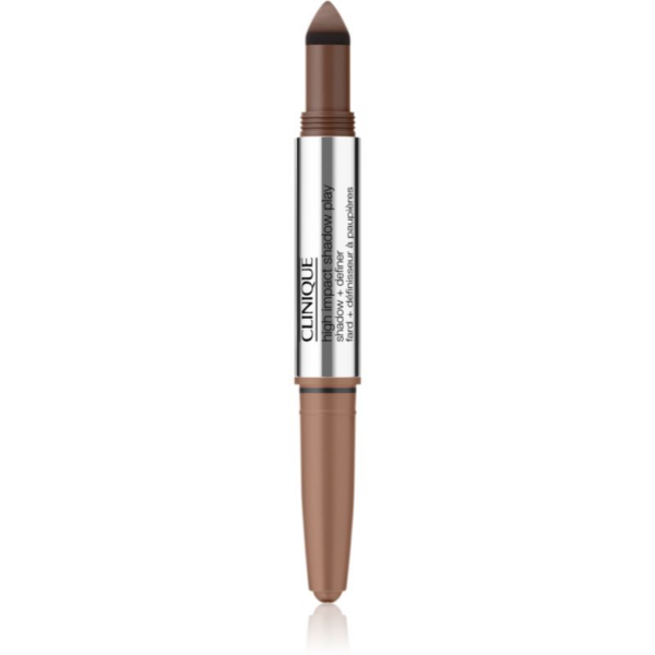 Clinique High Impact Shadow Play™ Shadow & Definer szemhéjfesték ceruza duo árnyalat Double Latte 1